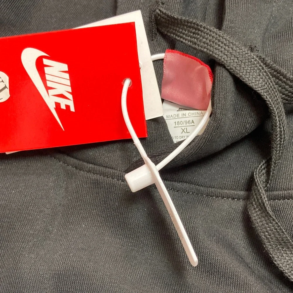 Nike Air Black Hoodie with White Accents - Picture 4 of 4